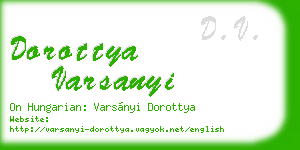 dorottya varsanyi business card